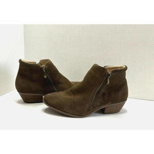 Apri by Italian Shoemakers Gravity Brown Leather Suede Ankle Boot Women's Sz 9 M